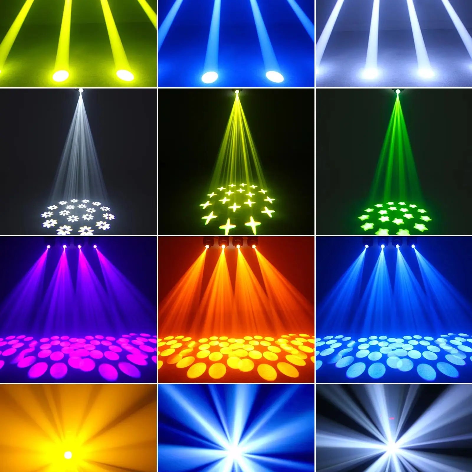 Moving Head Stage Lights – Moving Head Verlichting – LED Stage Lamp – DJ Licht – Disco Verlichting – Set van 2 EU Plug – 100W Power – 18 Prismatische Effecten - QUORE