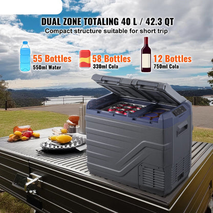 Draagbare Koelbox – Auto Koelbox – Reis Koelbox – Camping Koelbox – 35 Liter – Compressor Koeling – Bluetooth Bediening