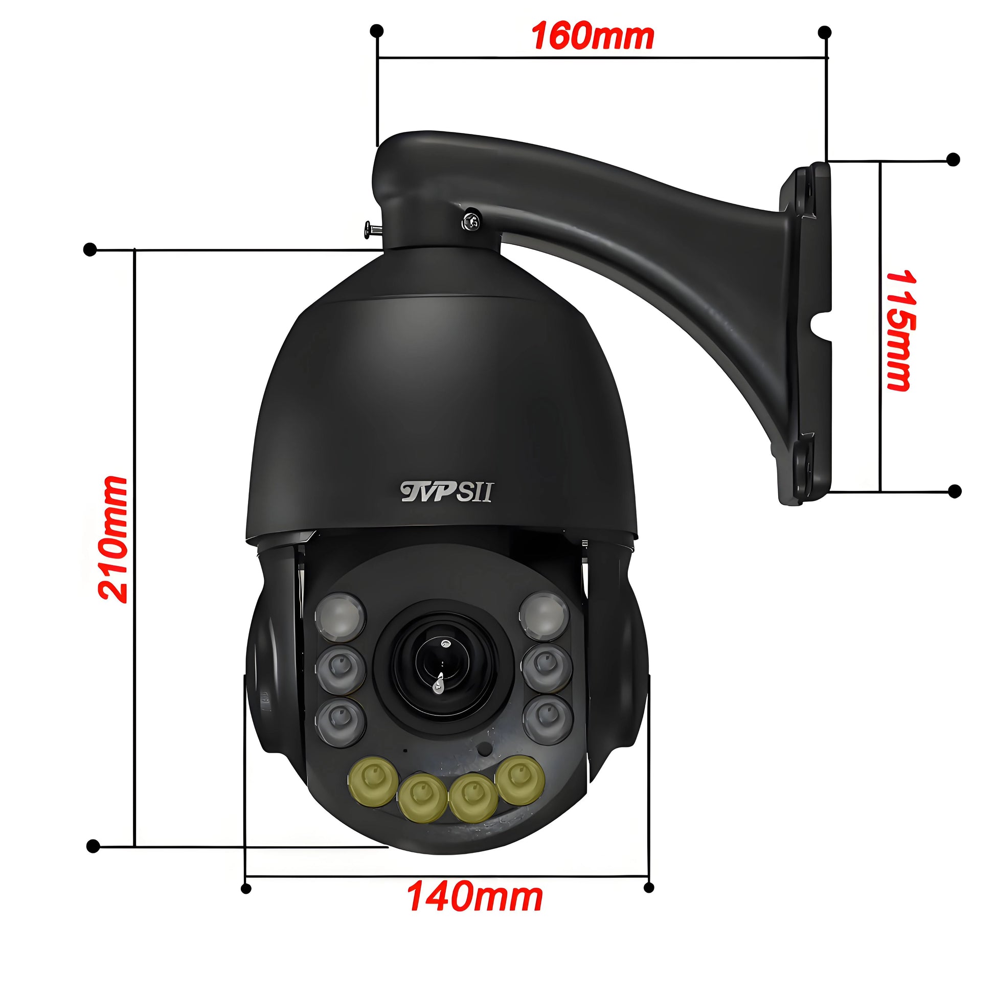 8MP 4K PTZ IP Camera – Beveiligingscamera – Dome Camera – CCTV Camera – IP Camera – 54x Optische Zoom – Automatische Tracking & IP66 Waterdicht - QUORE