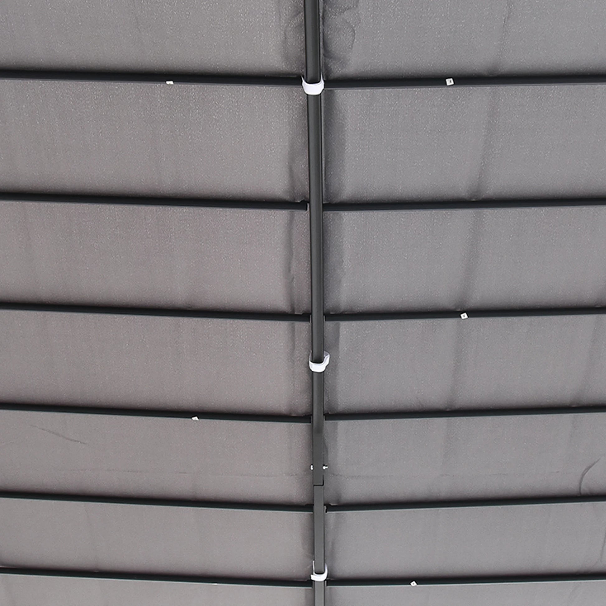 Tuin Pergola 3x3m - Waterdicht Zonnescherm - Met 16 Afwateringsgaten - UV Beschermend Dak - Stalen Frame - Grijze Partytent - QUORE