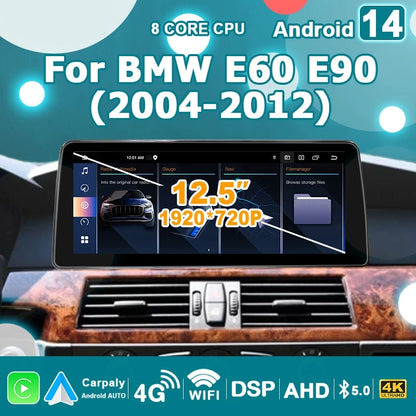 Android 14 Car Radio – Multimedia Speler – Touchscreen Navigatie – Draadloze CarPlay – Bluetooth GPS – 8GB RAM – 256GB Opslag – Plug & Play Installatie - QUORE