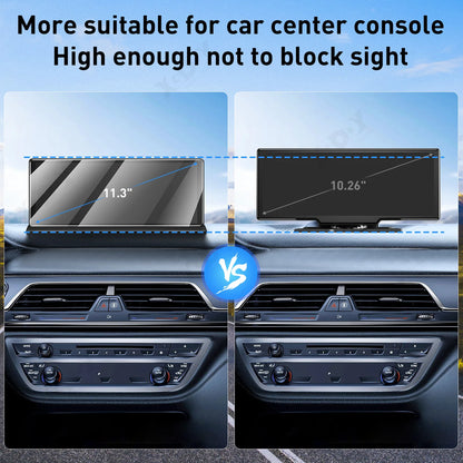 Navigatiesysteem Auto - Dashcam voor auto - GPS Navigatie - Draadloze - 4K DVR - Bluetooth Audio - ADAS Systeem - 11,3" - Achteruitrijcamera - 64TF - QUORE