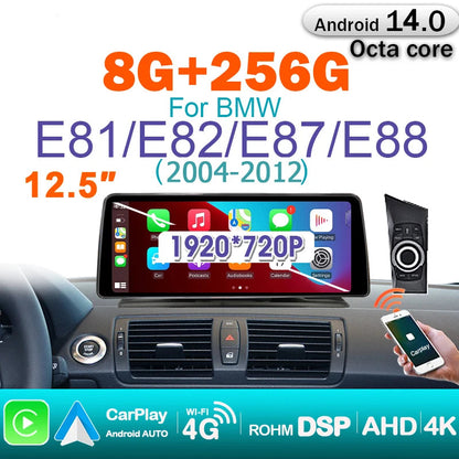 Android 14 Autoradio – Multimedia Speler – Navigatiesysteem – Touchscreen Radio – Carplay Draadloos – 8GB RAM – 256GB Opslag