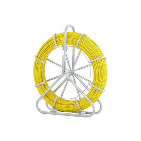 Glasvezelkabel - 1-4 in x 425 ft - Vistape Glasvezelkabel - Loopstang - Duct Rodder - Draadtrekker Visgereedschap voor muren en elektrische leidingen - Geel - QUORE