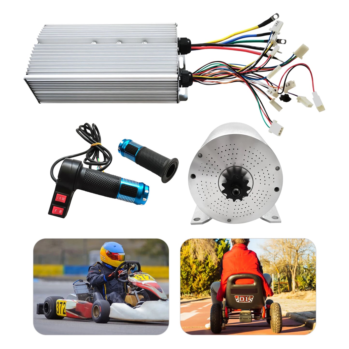 Brushless Motor Kit – Motor Upgrade – Elektrische Fiets Motor – Scooter Motor – Stil En Krachtig – 3000 Watt – Aluminium Behuizing