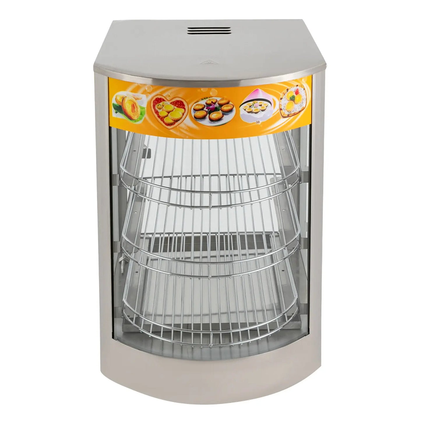 Verwarmde Etalage – Warmhoudkast – Snackenverwarmer – Horeca Etalage – Roestvrij Staal – 50 Liter – Temperatuur Instelbaar