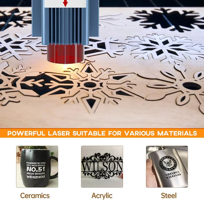 Laser Graveermachine – Laser Cutter – CNC Graveur – Houtgraveur – Creatieve Machine – 10W Laser – 400x410 Mm Werkoppervlak