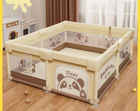 Kinderbox - Speelbox - Box Baby - Metalen Speelbox - Schuim Bescherming - Veilig Baby - Stofdicht - Speeltuin - 200-200cm