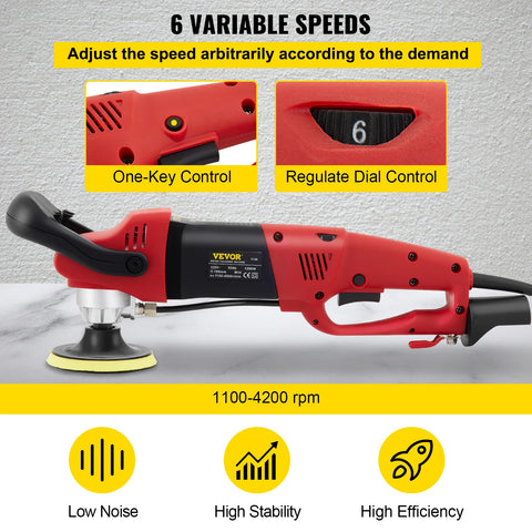 VEVOR Electric Wet Stone Polisher Grinder Sander Buffing Machine Variable Speed Water Mill for Marble Granite Finish Polishing