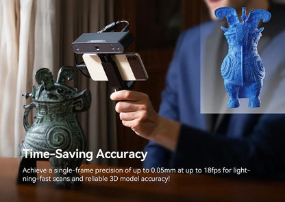 3D-Scanner – Handheld Scanner – Laser Scanner – Digitale Scanner – 3D-Sensor – Ultra-Hoge Nauwkeurigheid 0,05 mm – Wi-Fi 6 & USB-C Connectiviteit