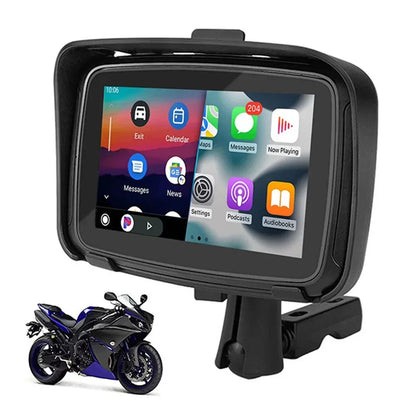 Motorfiets GPS – Motornavigatie – Draadloze Navigatie – Motorhouder – Scherm – 5 Inch HD Touchscreen – Waterdicht IPX7