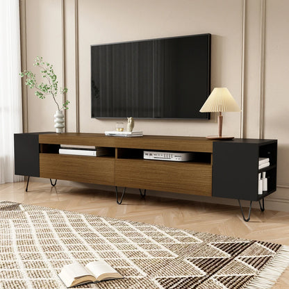 Tv-meubel – TV-kast – Televisiemeubel – Mediameubel – Wandmeubel – Geschikt voor 50-59 inch TV – Duurzaam MDF en spaanplaat met metalen poten
