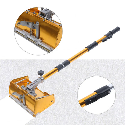 Portable Drywall Master Tools Plastering Flat Finishing Plaster Box Tool 9.8'' W/ 40-63.8'' Extendable Handle Max 64'' Length
