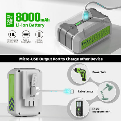 3D Laserwaterpas – Laserwaterpas – Zelfnivellerend – Groene Laser – Tripod – 12 Laserlijnen – 8000 mAh Accu - QUORE