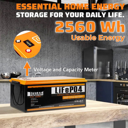 LiFePO4 Accu – Lithium Accu – Zonne-Accu – Camper Accu – Boot Accu – 24V 100Ah – IP63 Spatwaterdicht