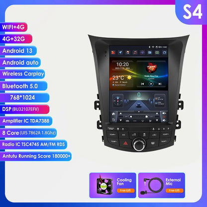Autoradio Hyundai I30 GD – Multimedia Speler – Android Auto – Carplay Systeem – 2-DIN Unit – 9,7 Inch QLED Touchscreen – Android 14 Besturingssysteem – 4G Modem Optie - QUORE