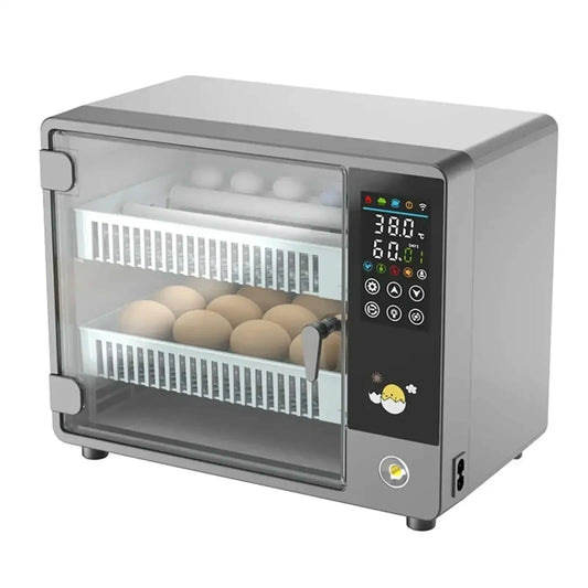 Broedmachine – Incubator – Eierbroedmachine – Kuikenbroeder – Broedkast – Automatisch Draaien – Precisie Vochtigheidscontrole – Duurzaam Plastic – 220V 55W