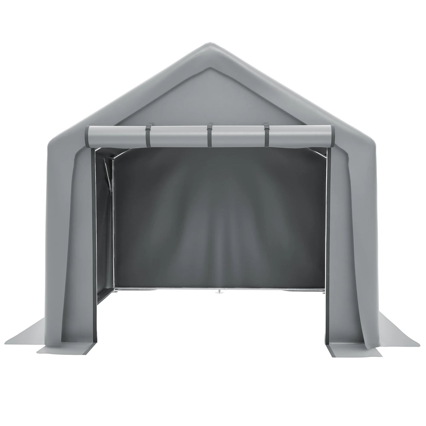 Tuinschuur – Gereedschapsschuur – Fietsenstalling – Motorberging – Opbergschuur – Weerbestendig Materiaal – Compact 8x8 Voet (2,4x2,4m) Grijs