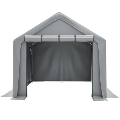 Tuinschuur – Gereedschapsschuur – Fietsenstalling – Motorberging – Opbergschuur – Weerbestendig Materiaal – Compact 8x8 Voet (2,4x2,4m) Grijs