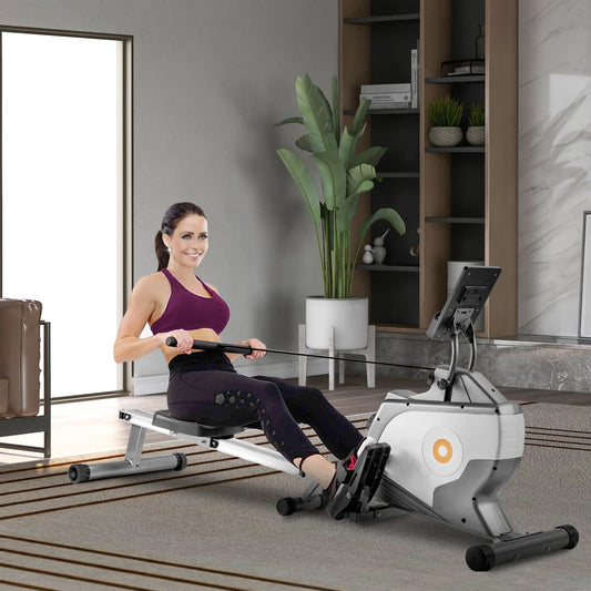Roeitrainer – Roeimachine – Roeiapparaat – Fitnessapparaat – Hometrainer – 8 Weerstandsniveaus – Inklapbaar Compact Design
