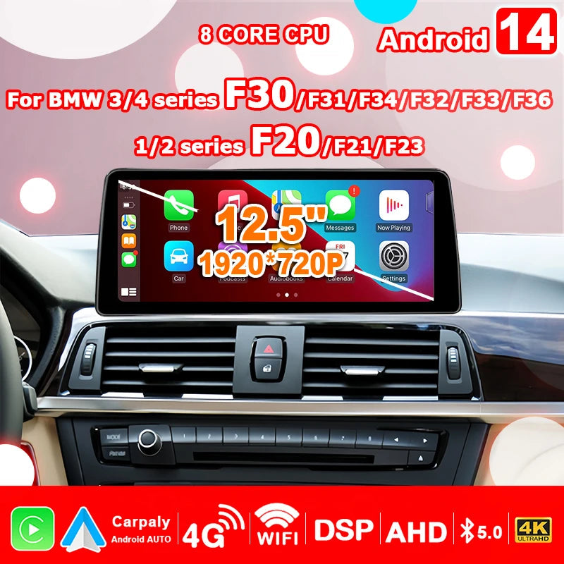 Car Multimedia Speler – Auto Radio Navigatie – Touchscreen Display – Dubbele DIN Multimedia – Wireless CarPlay Android 14 – 10,25 Inch Scherm – Plug & Play Integratie