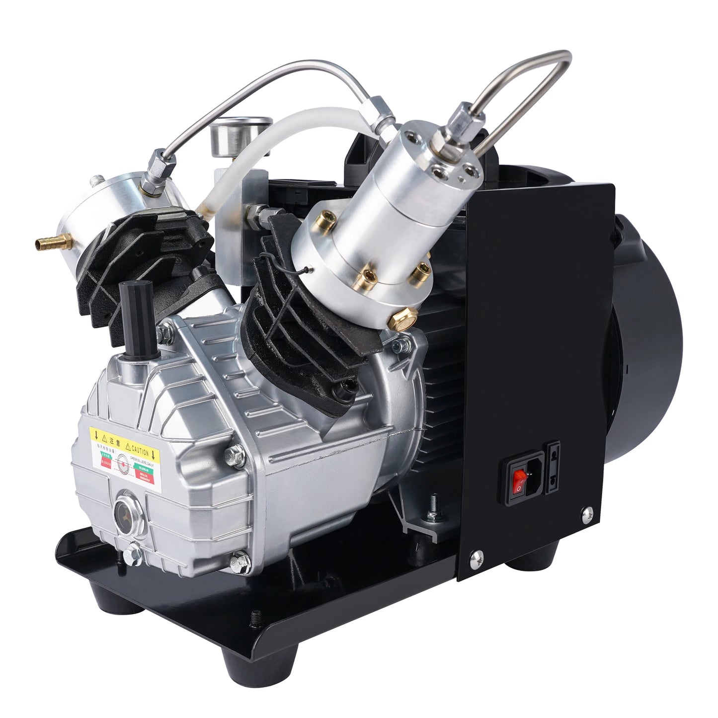 Luchtcompressor - Hoge Druk Luchtcompressor - Airpress Compressor - 300Bar - 4500Psi PCP - 220V - met Dubbele Cilinderkop - voor PCP-Geweerduiken - QUORE