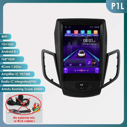 Autoradio Android 14 – 2Din Multimedia Speler – Navigatie Systeem – Carplay Autoradio – Draadloos Android Auto – 9,7 Inch Helder Scherm – 4G Netwerk Support