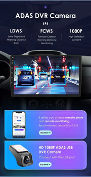 Auto Multimedia Speler - Voor Ford Focus 2007 - 1GB16GB - Carplay Scherm - Navigatiesysteem Auto - Multimedia Autoradio - Zilver