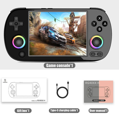 ANBERNIC RG40XX H 64 Bit Linux Retro Handheld Game Console 4.0'' IPS Screen Supports 5G WiFi Bluetooth HDMI-TV Output RG40XXH - QUORE