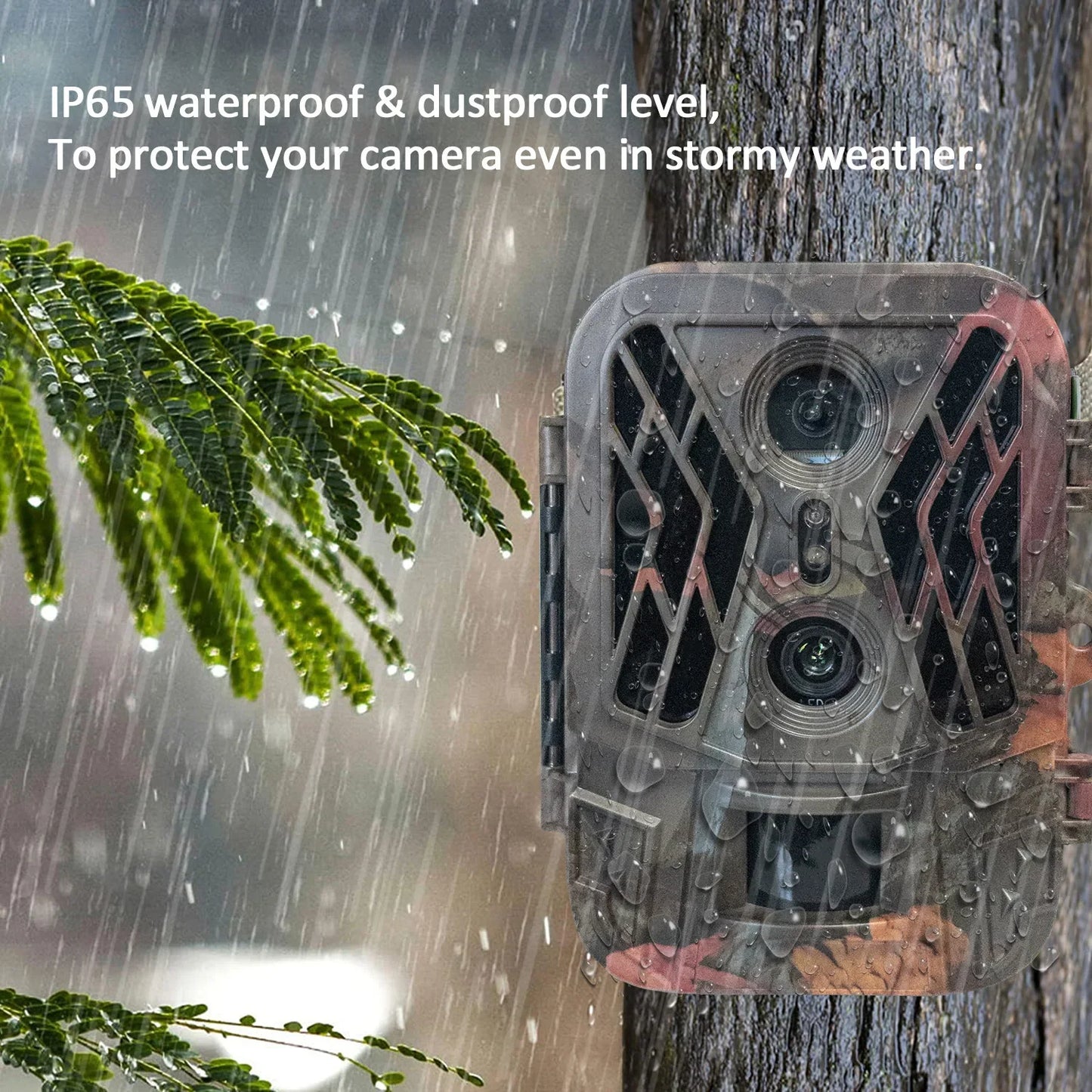 Wildcamera – Jachtcamera – Trailcamera – Buiten Camera – Wildlife Camera – 4G Dual Lens – 36MP 4K Video - Toevoegen 32GB