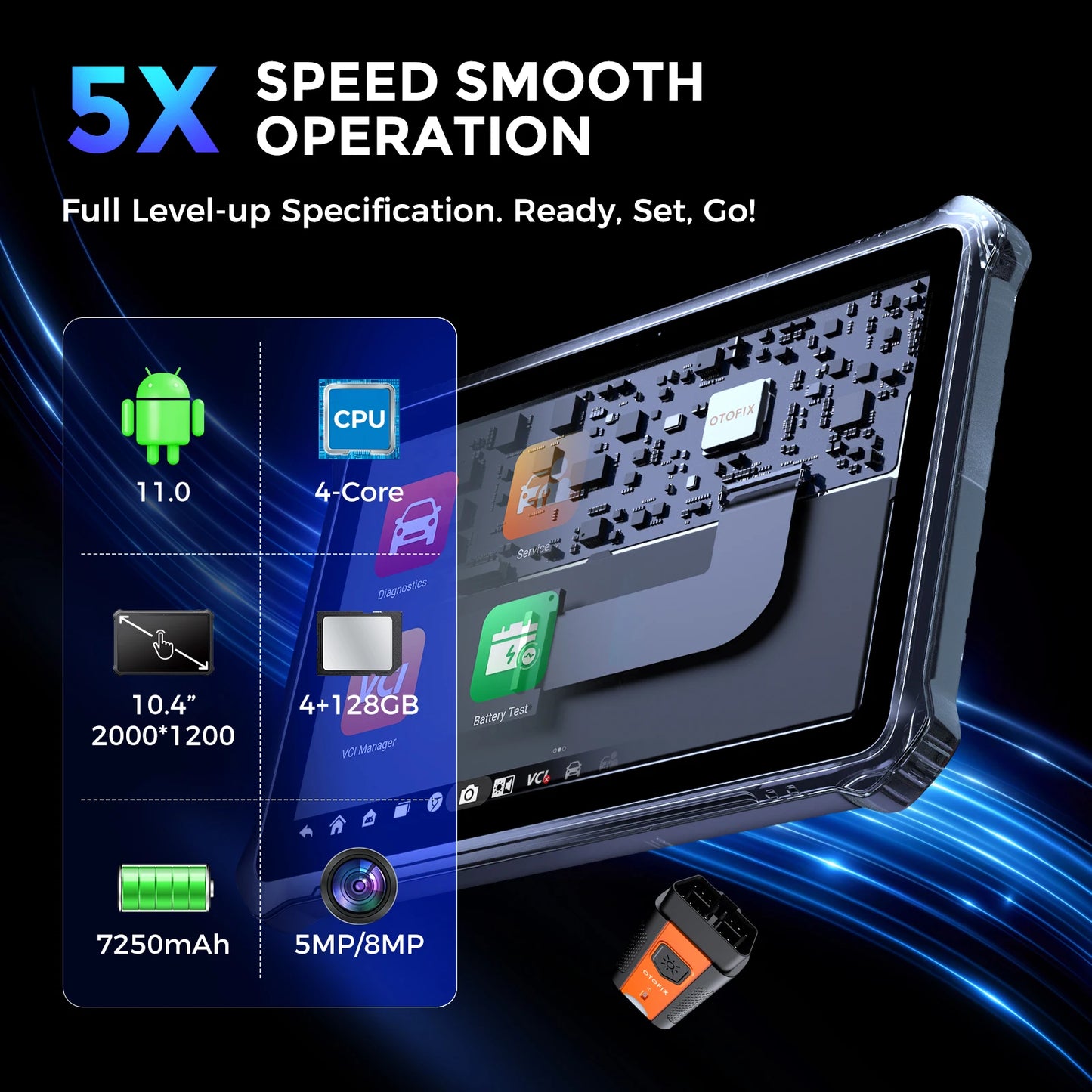 Autodiagnose Scanner – Diagnoseapparaat – Foutcode Lezer – ECU Programmer – Bi-directionele Tester – Android 11 Tablet – Snelle Octa-Core Processor