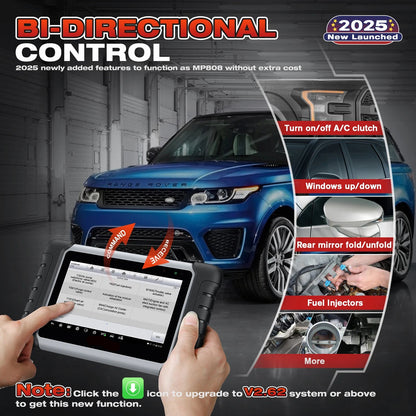 Auto Diagnosetool – OBD2 Scanner – Diagnoseapparaat – Bluetooth Diagnosetool – Touchscreen – 7-Inch Display – Snelle Prestaties