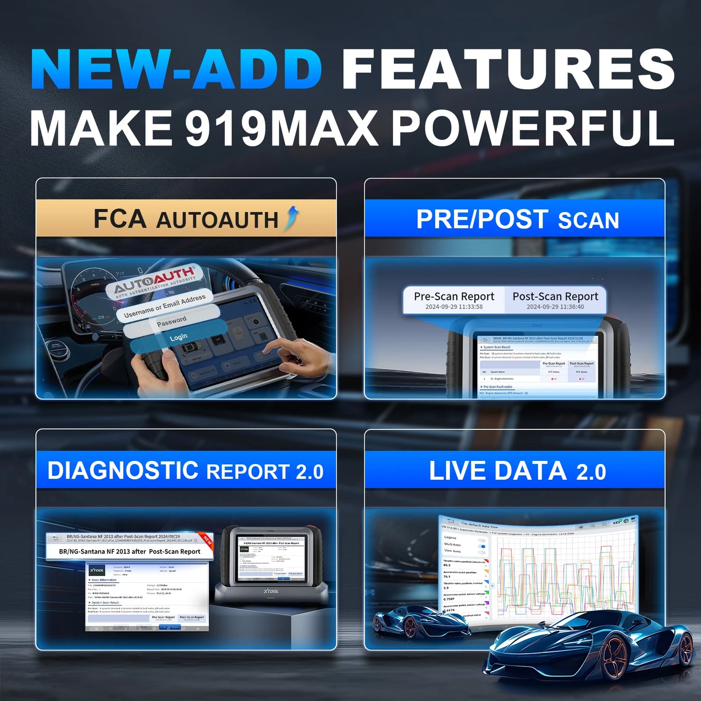 Diagnoseapparaat – Autoscan Tool – ECU Programmer – OBD2 Scanner – Foutcode Lezer – J2534 ECU Programmeren – Wifi Verbinding – Intelligente Topologiemap