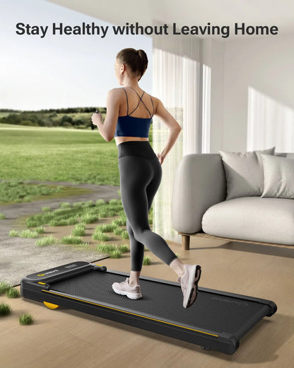 Treadmill - Walking Belt - Walking Pad - Walkingpad - Treadmill - 1-6KM/h Speed ​​- 120kg Max Load - 102x38cm Running Surface - Double Shock Absorption - LED Display - Black
