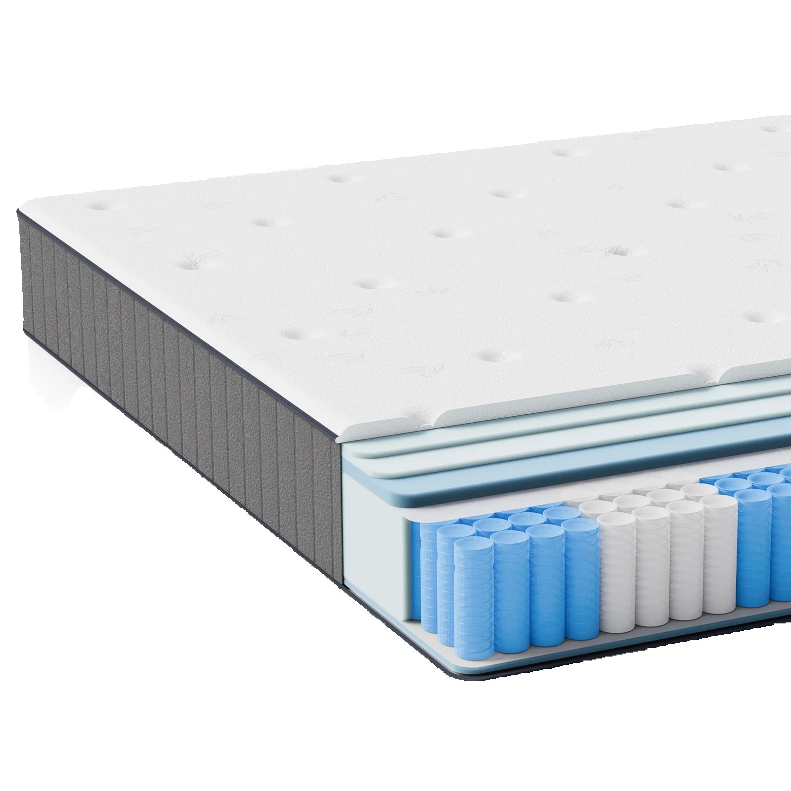 Pocket spring core mattress 25cm H3 - 7 zones with diatom foam & orthopedic support - QUORE