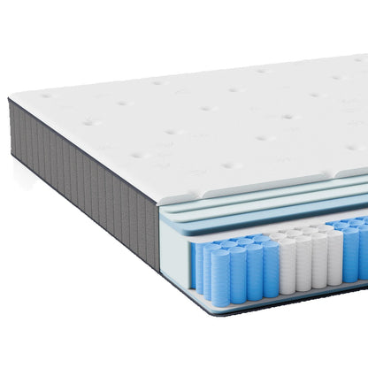 Pocket spring core mattress 25cm H3 - 7 zones with diatom foam & orthopedic support - QUORE