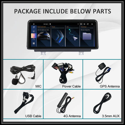 Android 14 Autoradio – Multimedia Systeem – Touchscreen Navigatie – Headunit Upgrade – Draadloos CarPlay – 10,25 Inch Display – 1920x720 Resolutie