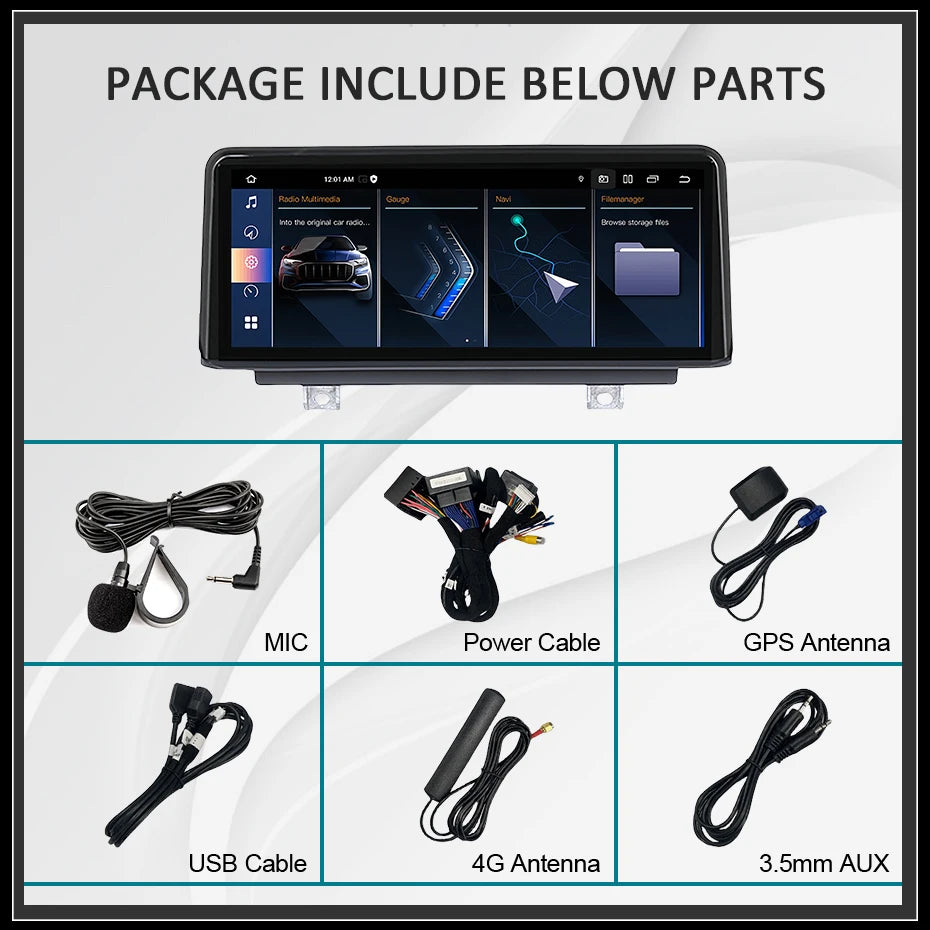 Android 14 Autoradio – Multimedia Radio – Navigatiesysteem – Touchscreen Radio – DAB Autoradio – 10,25 Inch Scherm – Draadloze CarPlay & Android Auto