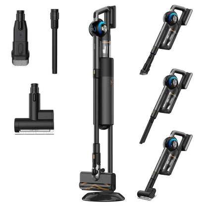 Draadloze Stofzuiger – Snoerloze Zuiger – Handstofzuiger – Stofzuigrobot – Automatisch Reinigingsstation – 2,5 Liter Reservoir – 215AW Zuigkracht