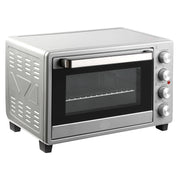 Mini Electric Oven - Microwaves - Oven - 32L - 1600W - Compact Kitchen Oven - Adjustable Temperature - Timer - Pizza - Bread and More - Durable - Safe - Silver