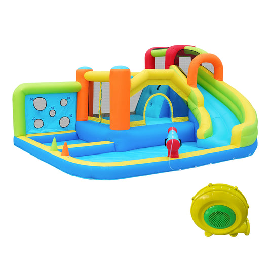 Springkussen – Springkasteel – Opblaasbaar Speeltoestel – Bouncers – Kinderspeelset – Veilig En Duurzaam – Compact Ontwerp