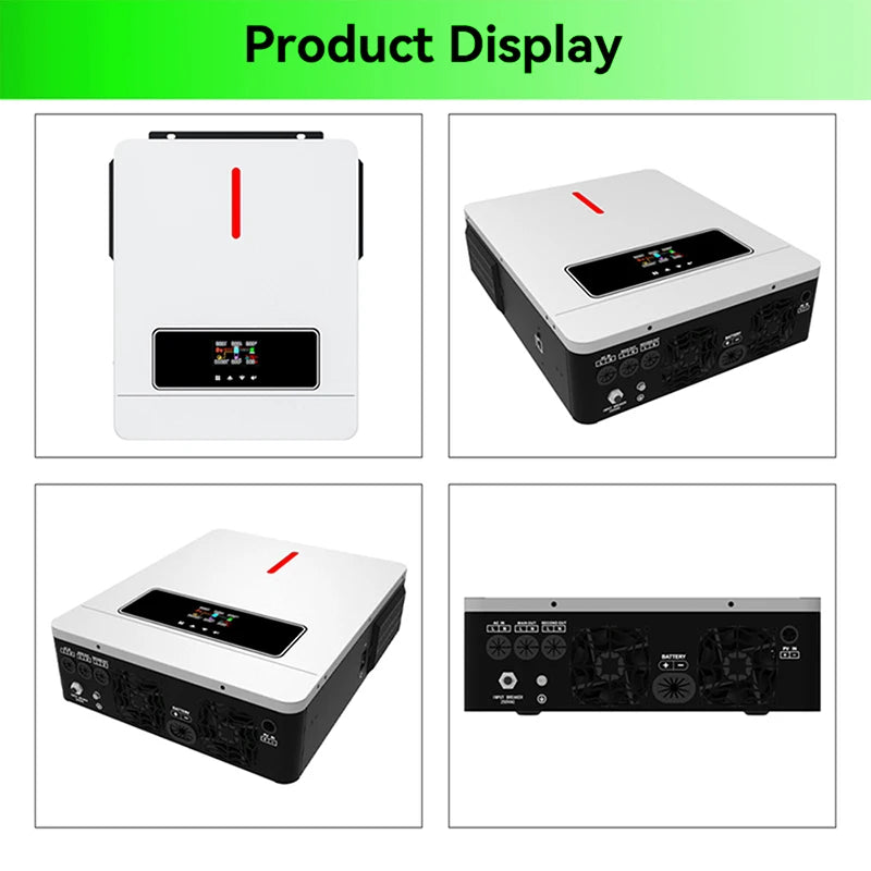 Hybride Zonne-omvormer – Zonne-inverter – Off-Grid Omvormer – Batterijoplader – MPPT Zonnecontroller – Zuivere Sinusgolf – Wifi Monitoring - 4.2kW - 24V