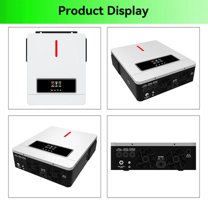 Hybride Zonne-omvormer – Zonne-inverter – Off-Grid Omvormer – Batterijoplader – MPPT Zonnecontroller – Zuivere Sinusgolf – Wifi Monitoring - 4.2kW - 24V