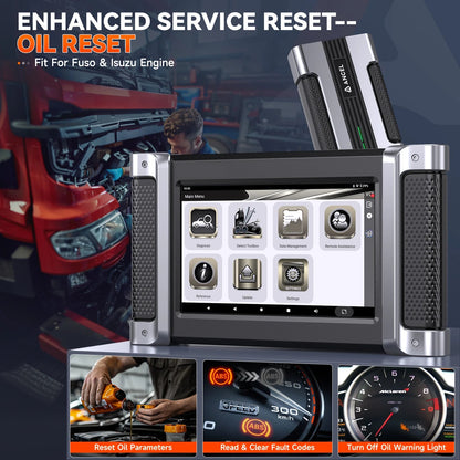Vrachtwagen Scanner – Truck Diagnosesysteem – Foutcode Lezer – Onderhoudstool – 8-Inch Hd Touchscreen – Dpf Regeneratie