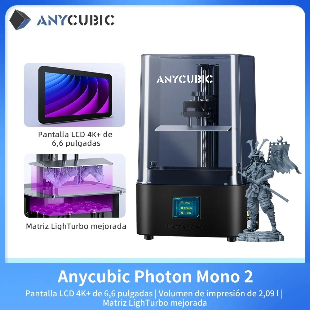 DLP SLA LCD 3D Printer High Speed 3D Resin Printer Wash Cure Machine Photon Mono 2, X2, X 6Ks, M5, M5s, M3 Max, D2