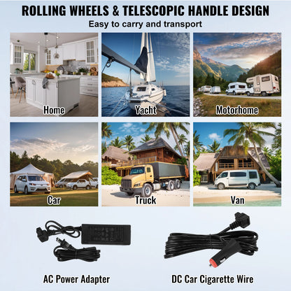 Draagbare Autokoelkast – Koelbox – Mobiele Koelkast – Camping Koelbox – Mini Frigo - 115L – Instelbare Temperatuur – Stil Geluid - QUORE