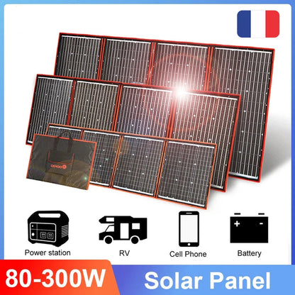 Flexibel Zonnepaneel – Opvouwbaar – Draagbaar – Mobiele Zonne-energie – USB Uitgang – Monokristallijn Silicium