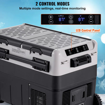 Auto Koelkast - Camping Koelkast  - Auto Koelbox Compressor - Draagbare - 12V/24V - 58L - Snelle Koeling - Energiezuinig - Voor Auto - Camper - en Boot