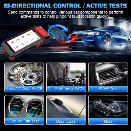 OBD2 Scanner – Auto Uitleesapparaat – Diagnoseapparaat – Auto Scanner – Diagnosetool – 5.99 Inch Touchscreen – Ingebouwde Printer