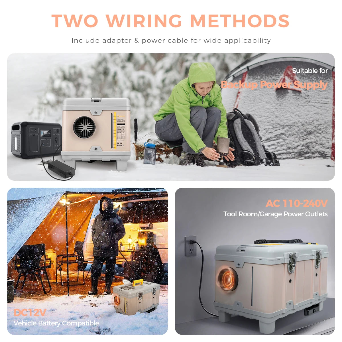Diesel Luchtverwarmer – Parkeer Verwarming – Camper Heater – Caravan Verwarmer – Auto Verwarming – 8 kW Vermogen – LCD & Bluetooth App Bediening - QUORE
